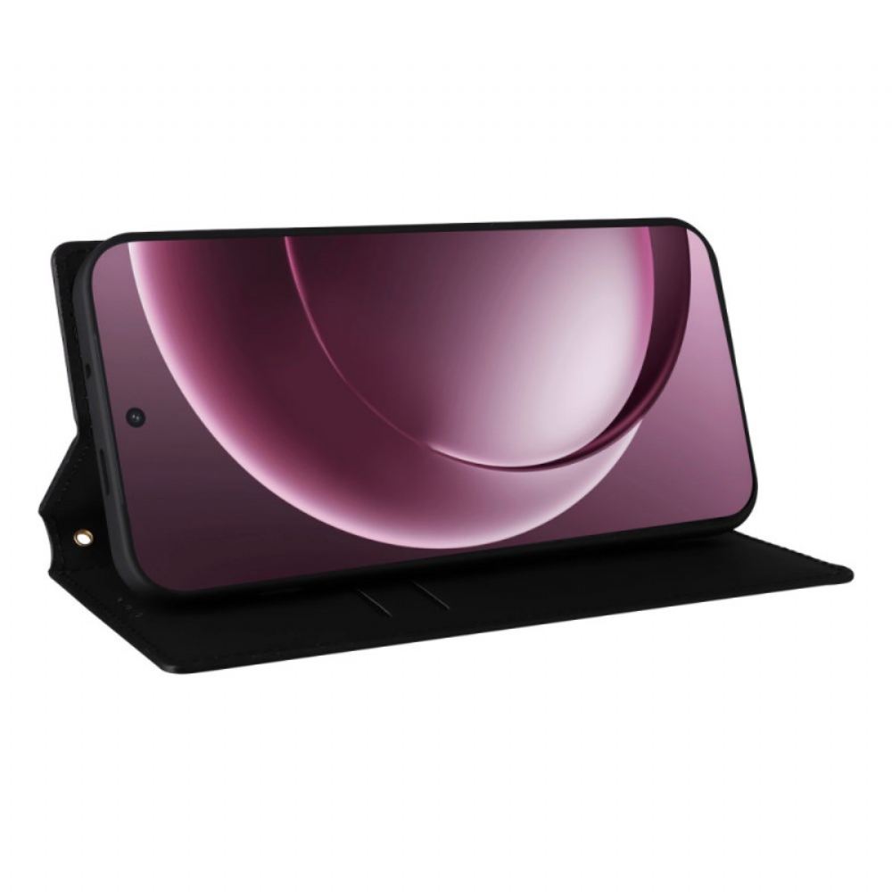 Kožené Pouzdro Folio Oneplus 15 Diamantový Vzor