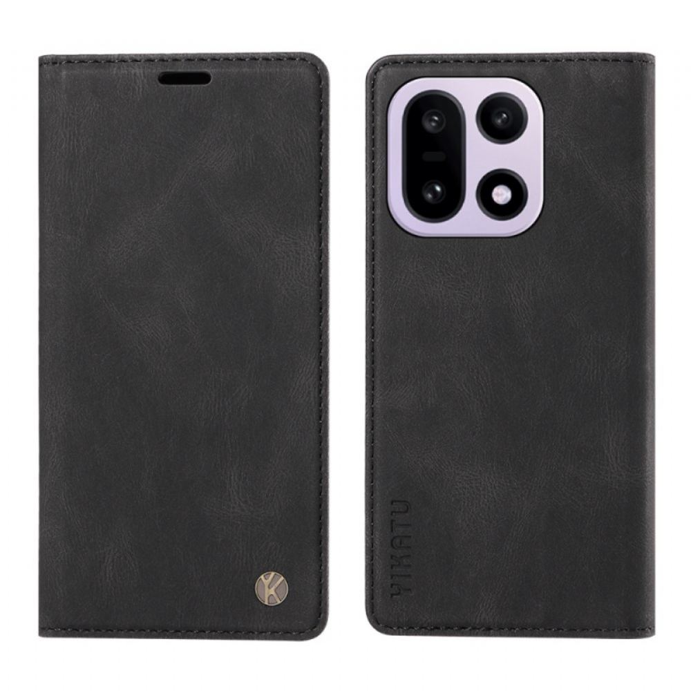 Kožené Pouzdro Oneplus 15 Yikatu Semišový Efekt