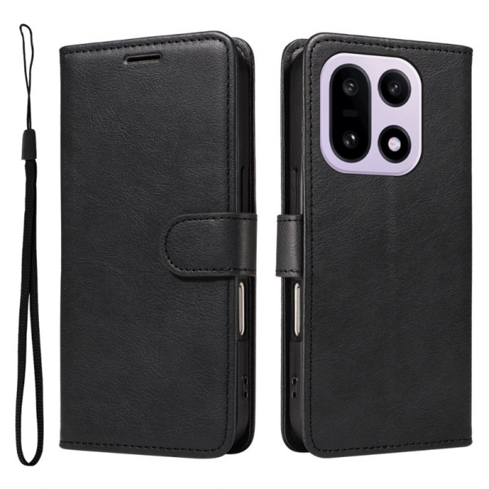 Kožený Kryt Oneplus 15 Jednoduchá Umělá Kůže