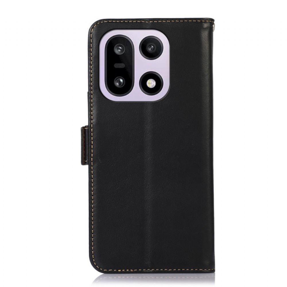 Kožený Kryt Oneplus 15 Kůže S Rfid Blokováním