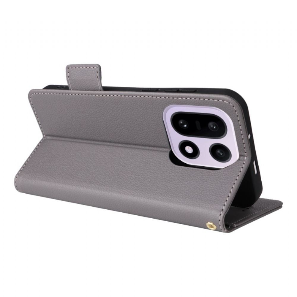 Kožený Kryt Oneplus 15 Umělá Kůže S Popruhem