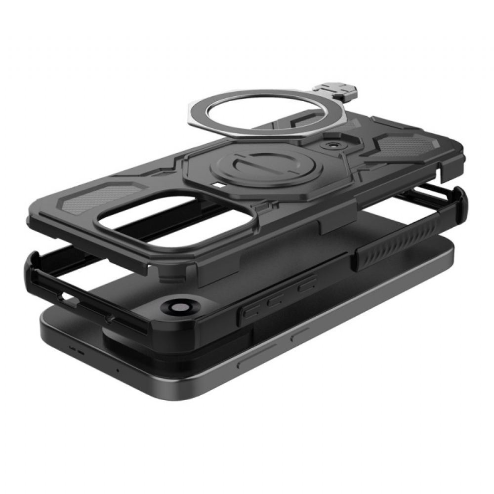 Kryt Na Oneplus 15 Magnetický Otočný Kovový Stojánek