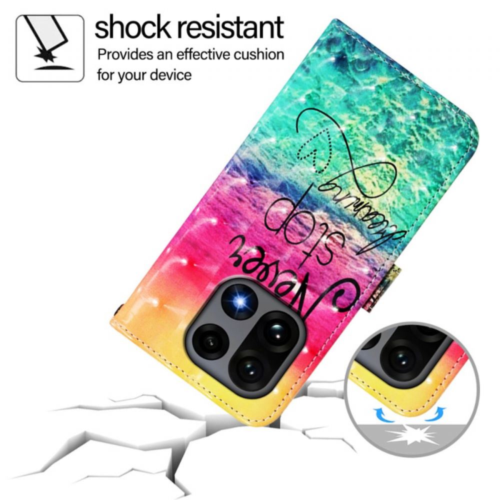 Peněženková Pouzdra Oneplus 15 Kryty Na Mobil Nikdy Nepřestávejte Snít