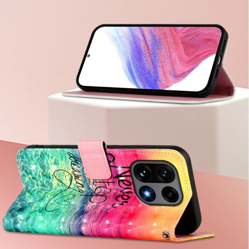 Peněženková Pouzdra Oneplus 15 Kryty Na Mobil Nikdy Nepřestávejte Snít