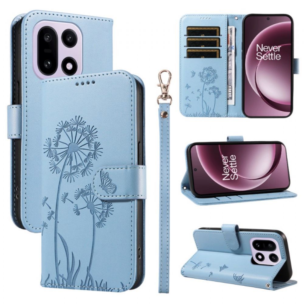 Peněženková Pouzdra Oneplus 15 Řemínek S Pampeliškou