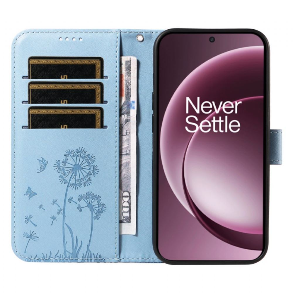 Peněženková Pouzdra Oneplus 15 Řemínek S Pampeliškou