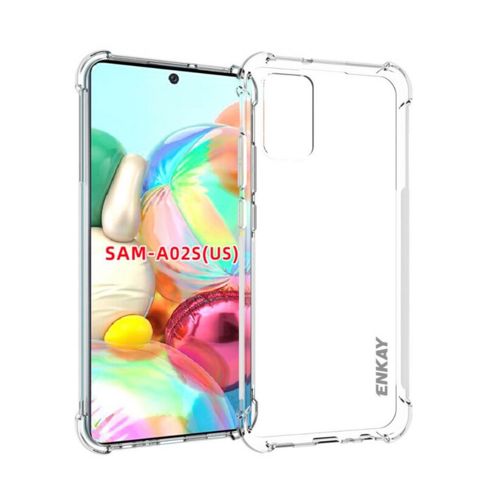 Kryt Na Samsung Galaxy A02s Transparentní Enkay