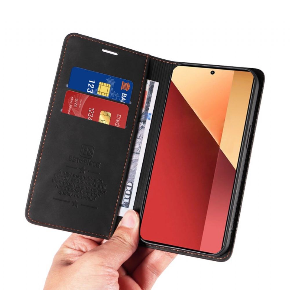 Kožené Pouzdro Folio Xiaomi Redmi Note 13 Pro 4g Betopnice