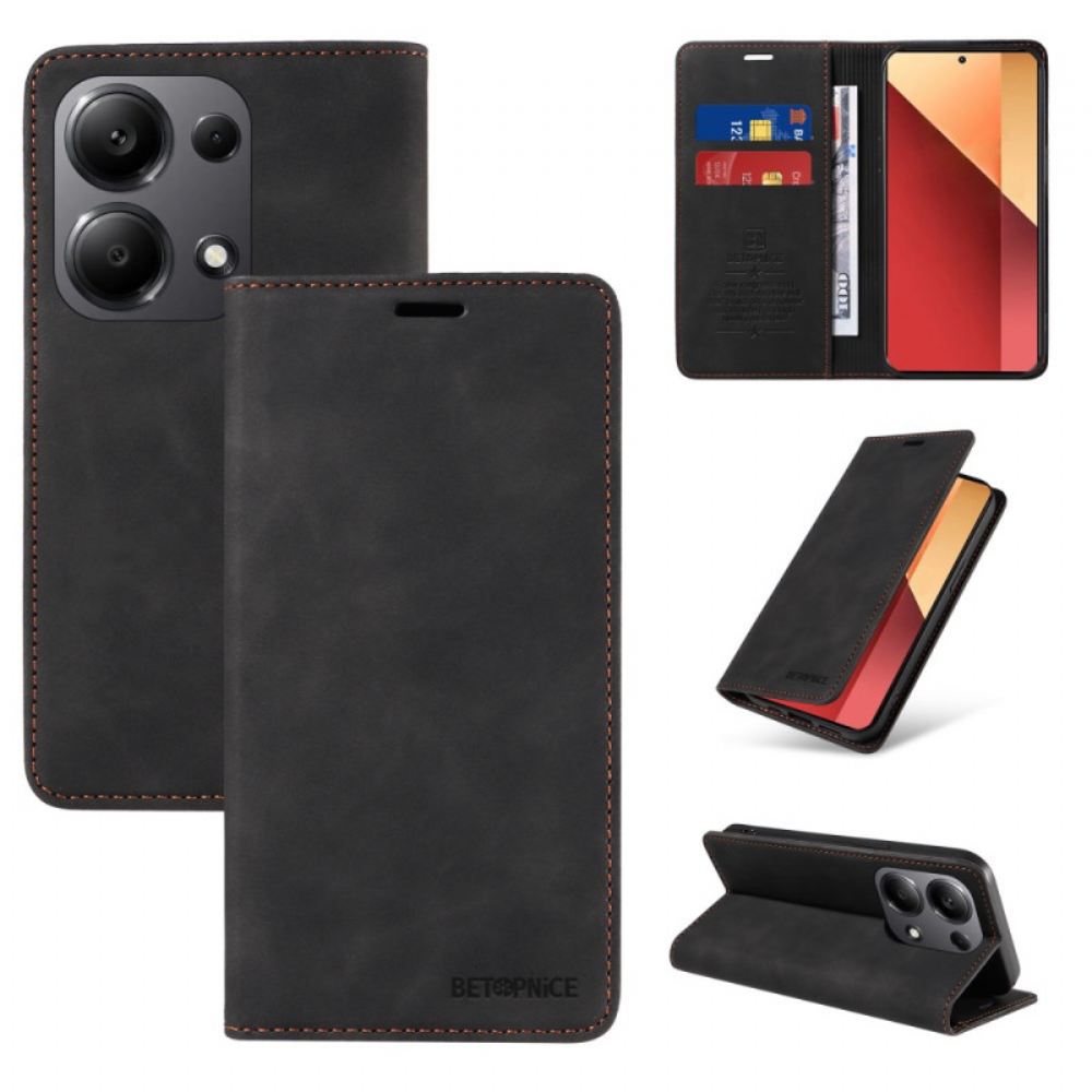 Kožené Pouzdro Folio Xiaomi Redmi Note 13 Pro 4g Betopnice