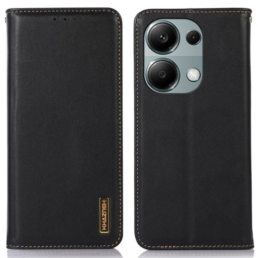 Kožené Pouzdro Folio Xiaomi Redmi Note 13 Pro 4g Khazneh Kůže