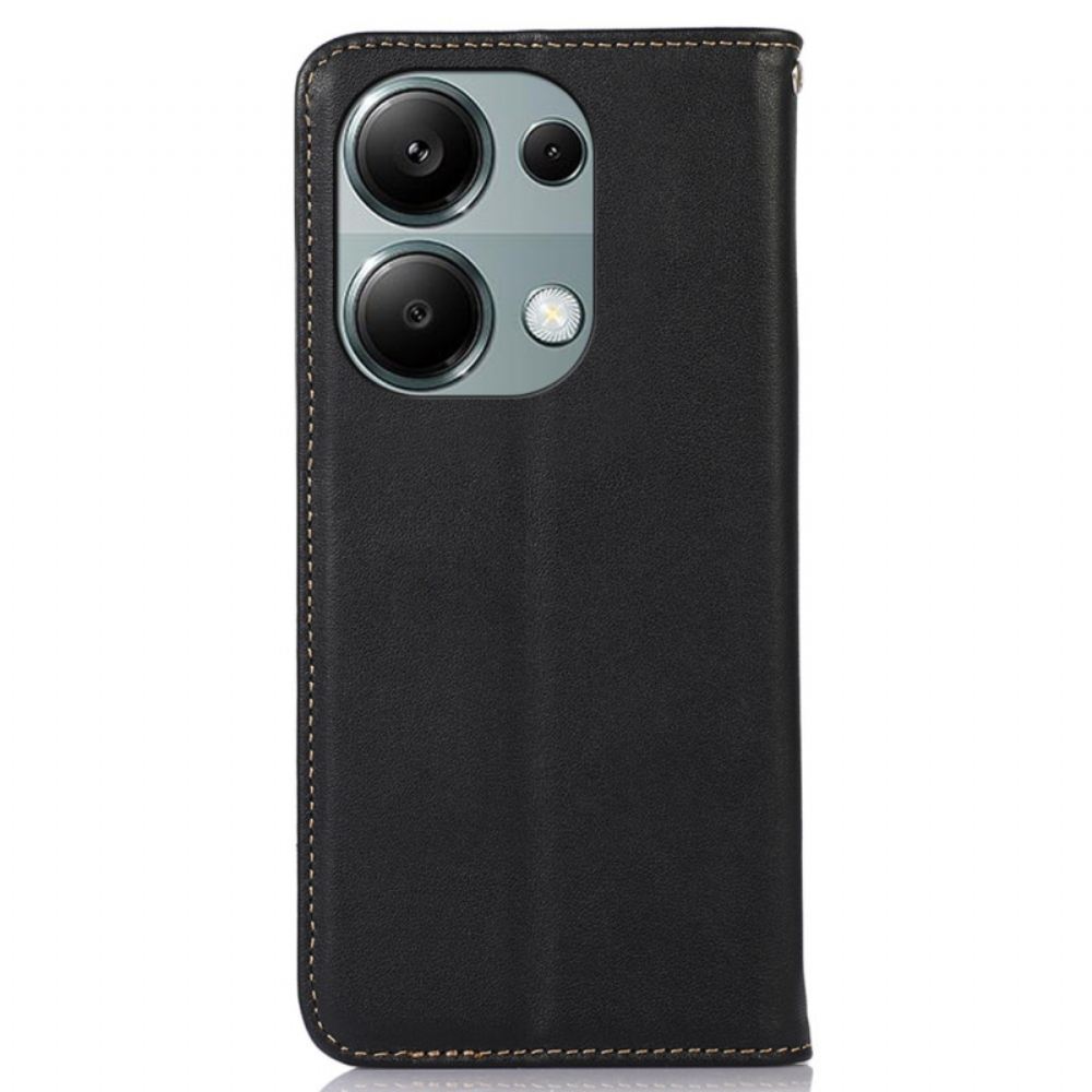 Kožené Pouzdro Folio Xiaomi Redmi Note 13 Pro 4g Khazneh Kůže