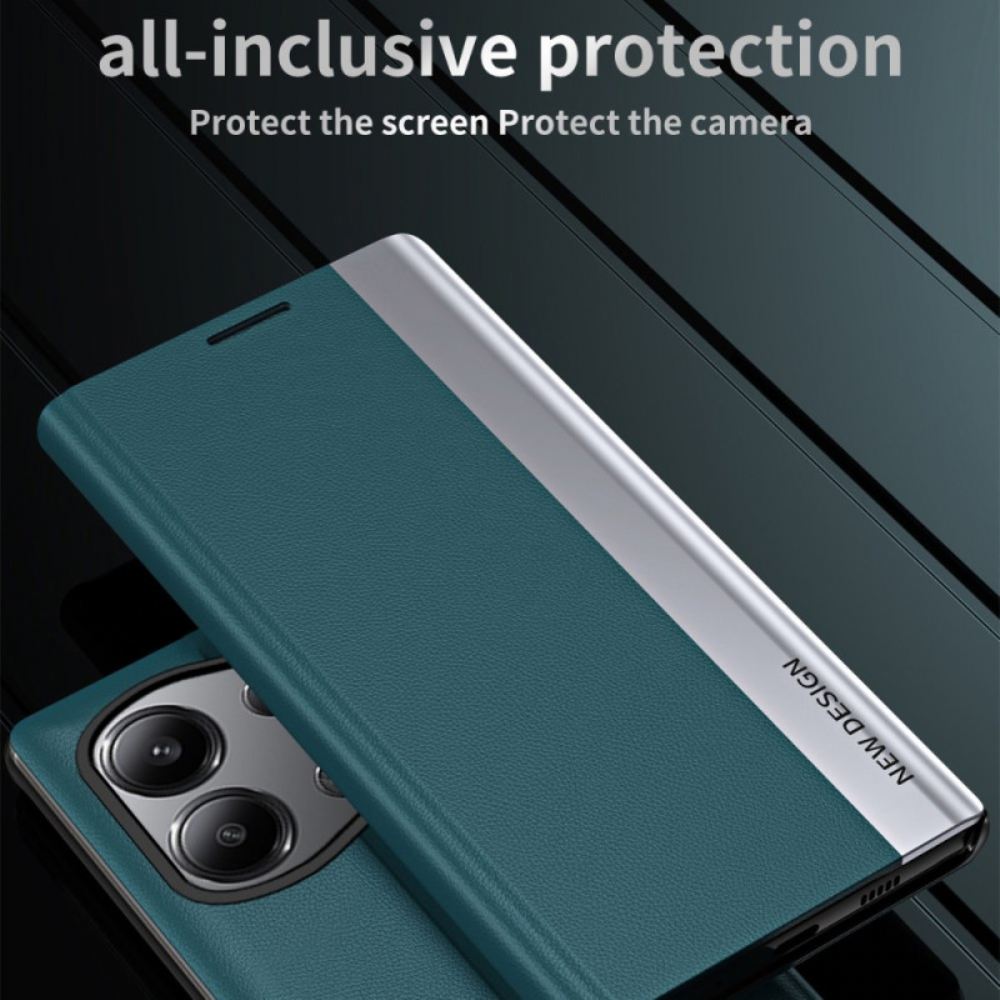 Kožené Pouzdro Folio Xiaomi Redmi Note 13 Pro 4g Nový Design