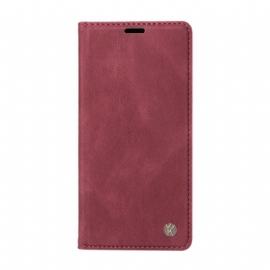 Kožené Pouzdro Folio Xiaomi Redmi Note 13 Pro 4g Yikatu