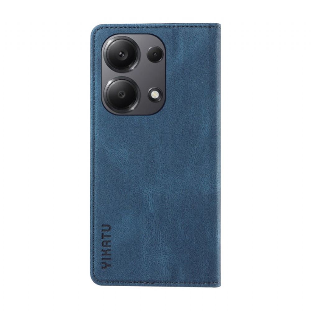 Kožené Pouzdro Folio Xiaomi Redmi Note 13 Pro 4g Yikatu