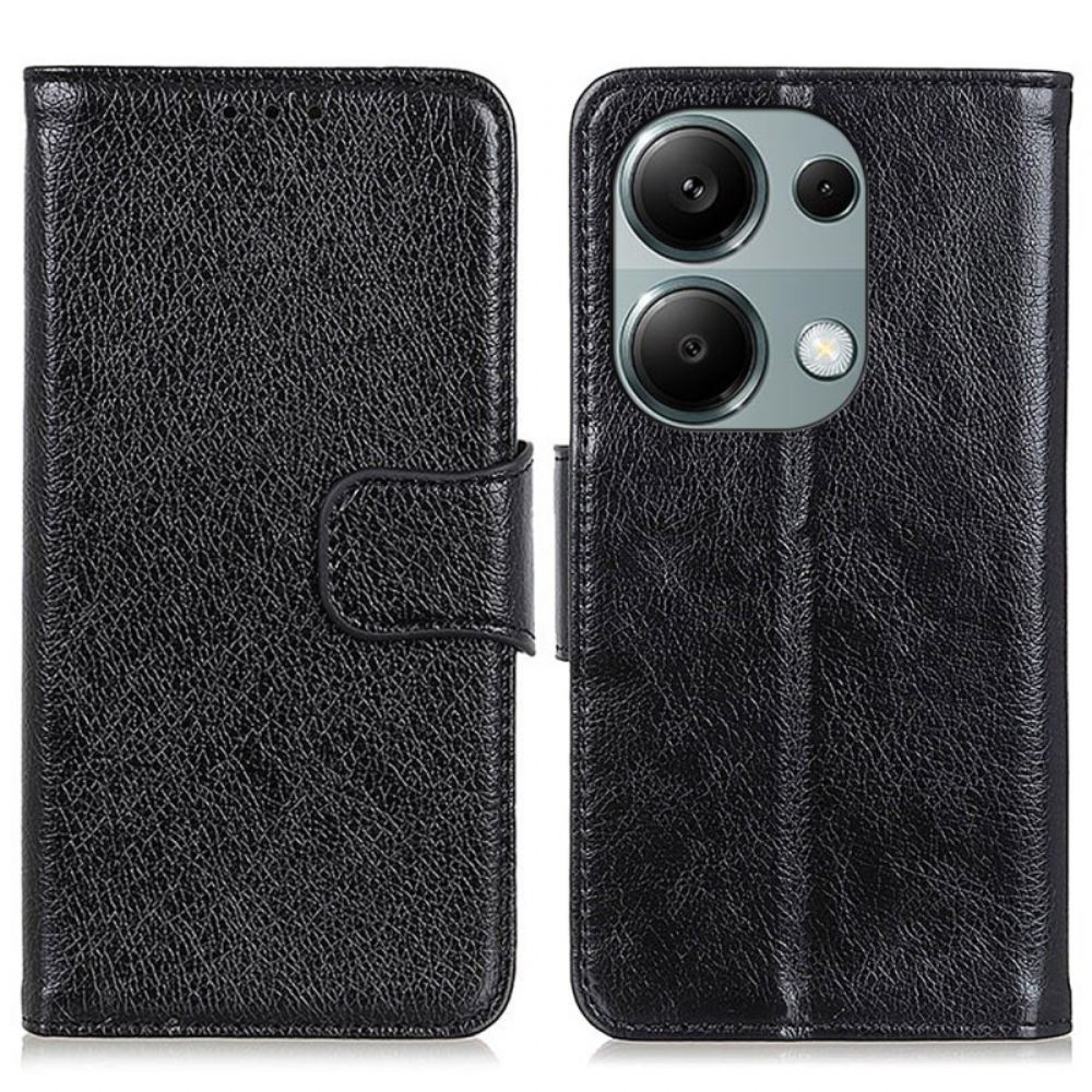 Kožený Kryt Na Xiaomi Redmi Note 13 Pro 4g Dělená Kůže Nappa