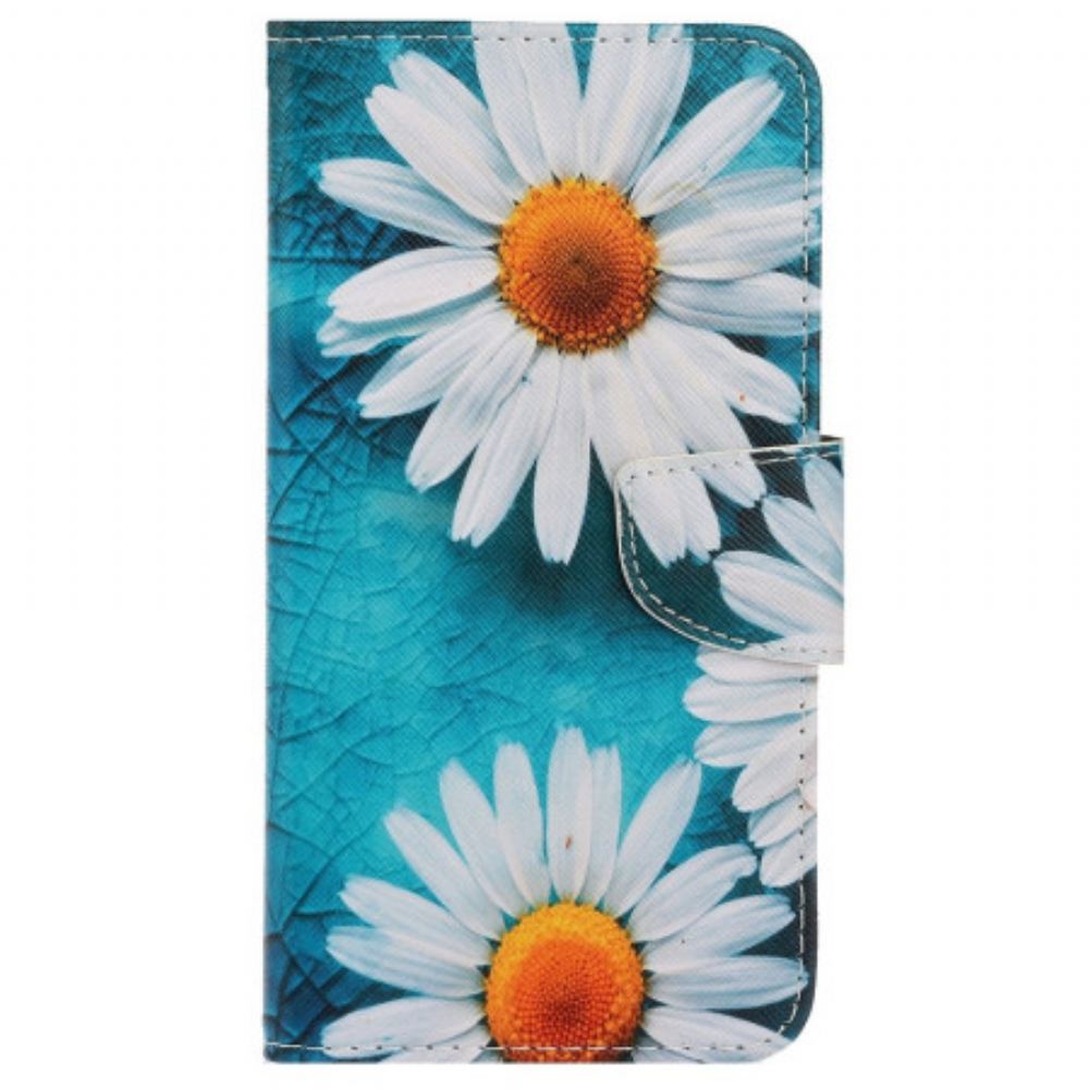 Kožený Kryt Xiaomi Redmi Note 13 Pro 4g Chryzantémy