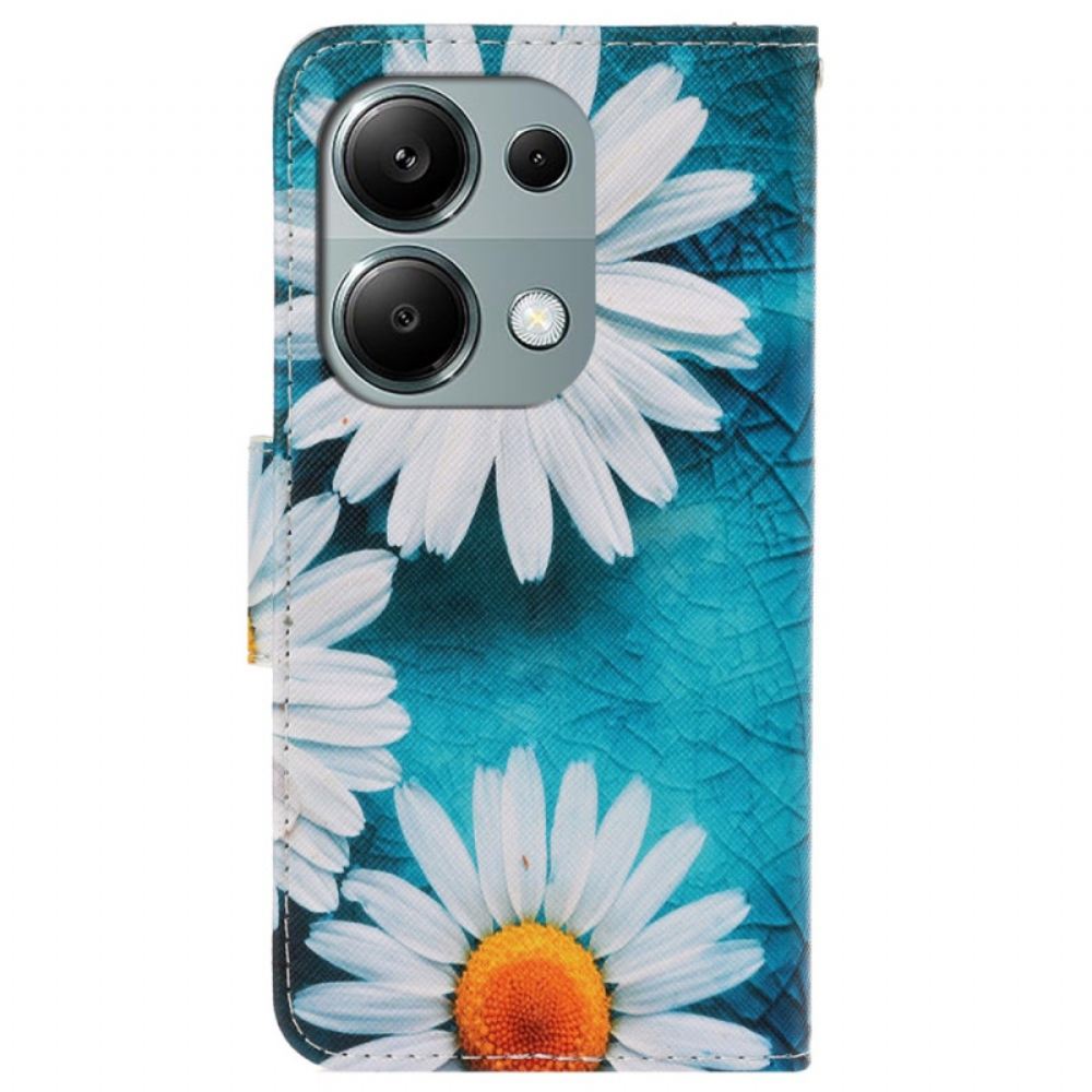 Kožený Kryt Xiaomi Redmi Note 13 Pro 4g Chryzantémy