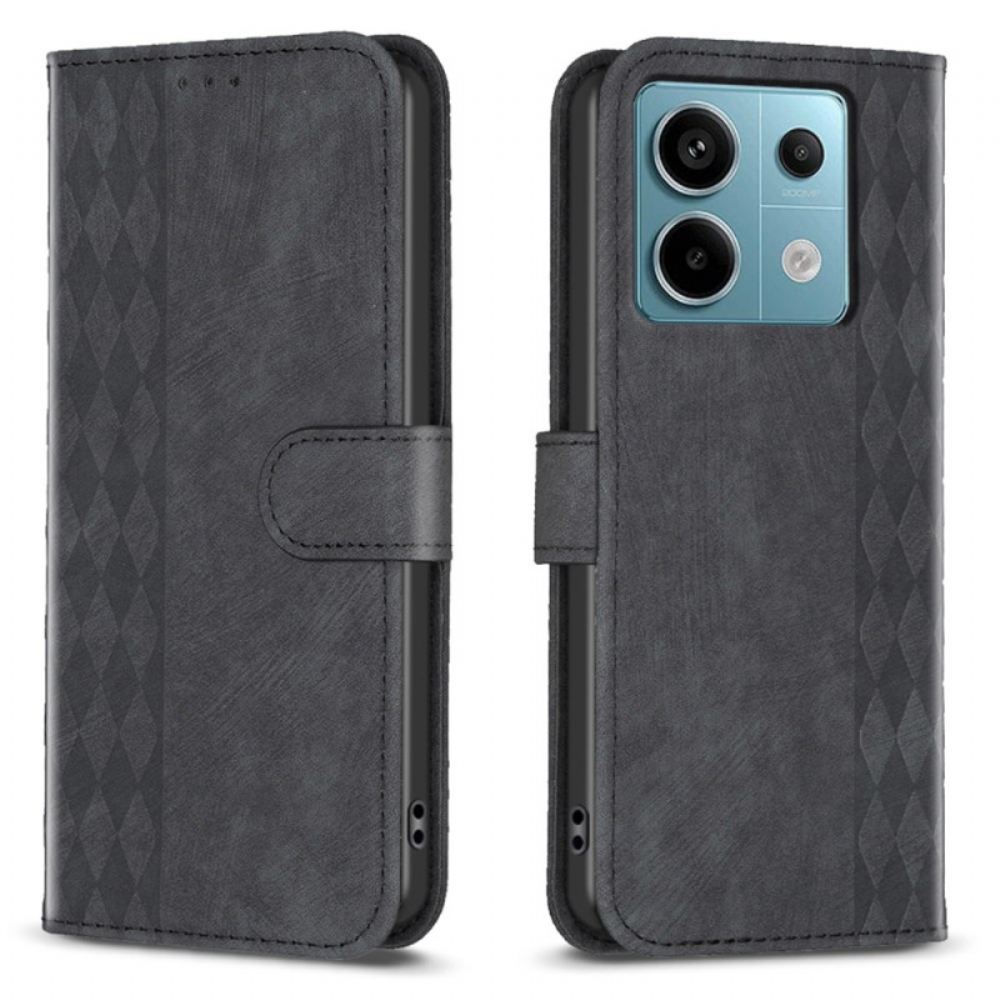 Kožený Kryt Xiaomi Redmi Note 13 Pro 4g Diamantový Vlys