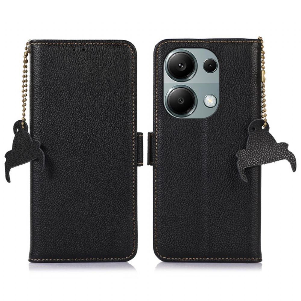 Kožený Kryt Xiaomi Redmi Note 13 Pro 4g Litchi Leather Rfid Technologie