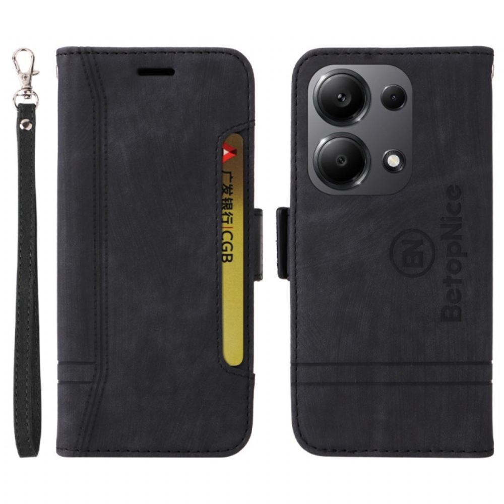 Kožený Kryt Xiaomi Redmi Note 13 Pro 4g Se Šňůrkou Betopnice
