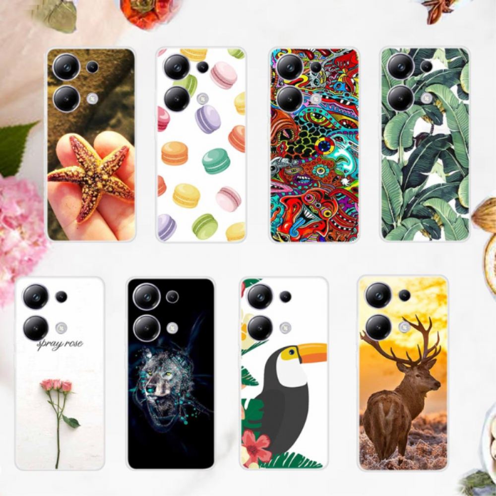 Kryt Na Xiaomi Redmi Note 13 Pro 4g Skořápka Se Vzorem Listu