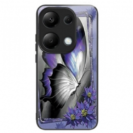 Kryt Xiaomi Redmi Note 13 Pro 4g Fialové Tvrzené Sklo Butterfly