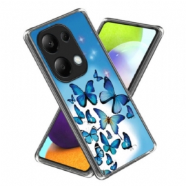 Kryt Xiaomi Redmi Note 13 Pro 4g Kryty Na Mobil Modrí Motýli
