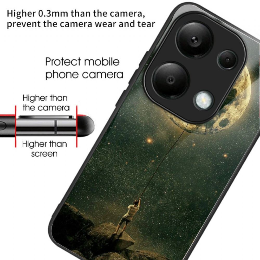 Kryt Xiaomi Redmi Note 13 Pro 4g Kryty Na Mobil Muž Na Měsíci Tvrzené Sklo