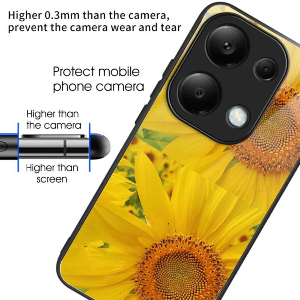 Kryt Xiaomi Redmi Note 13 Pro 4g Kryty Na Mobil Tvrzené Sklo Slunečnice