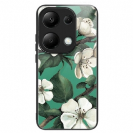Kryt Xiaomi Redmi Note 13 Pro 4g Tvrzené Sklo Bílé Květy