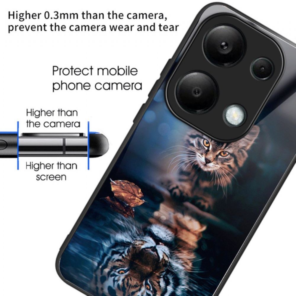 Kryt Xiaomi Redmi Note 13 Pro 4g Tvrzené Sklo Pro Kočky A Tygry