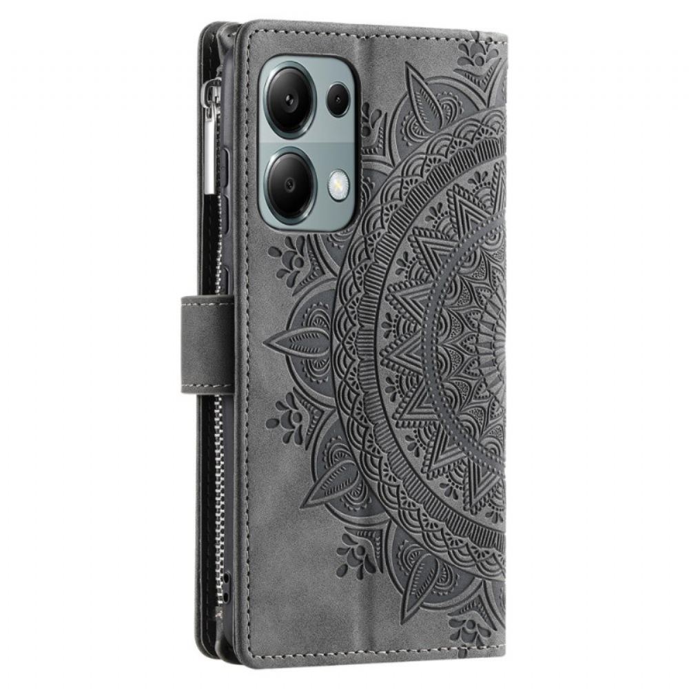 Peněženková Pouzdra Xiaomi Redmi Note 13 Pro 4g Kryty Na Mobil Efekt Mandala Kůže