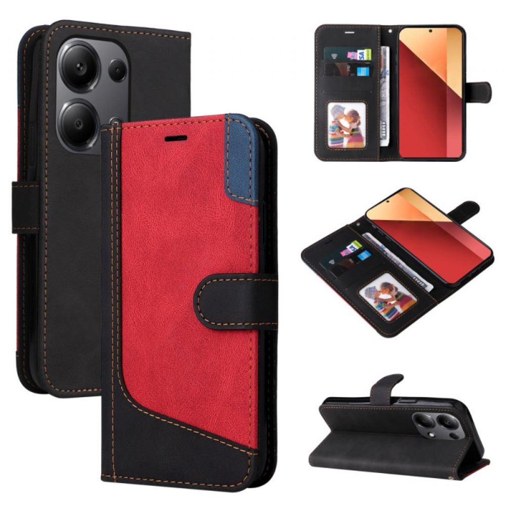 Peněženková Pouzdra Xiaomi Redmi Note 13 Pro 4g Kryty Na Mobil Tricolor