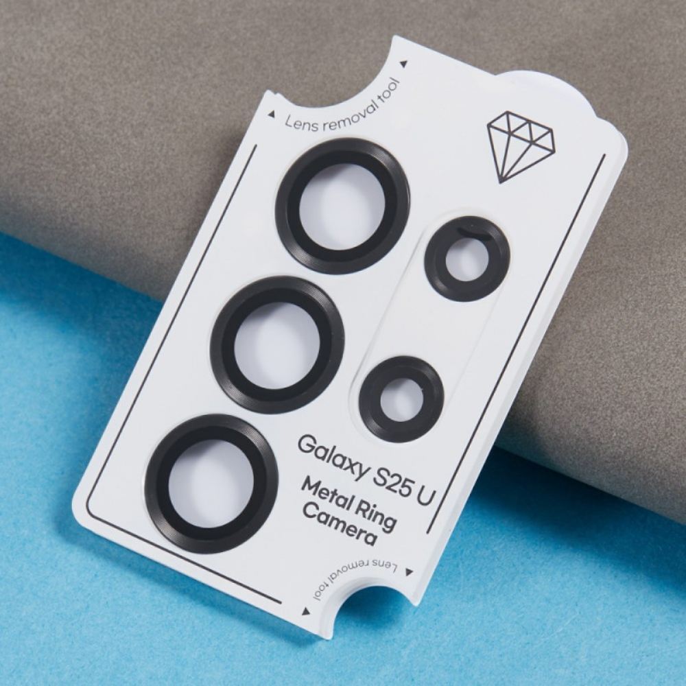 Kovový Chránič Objektivu Pro Samsung Galaxy S25 Ultra 5g Galvanicky Pokovené A Tvrzené Sklo