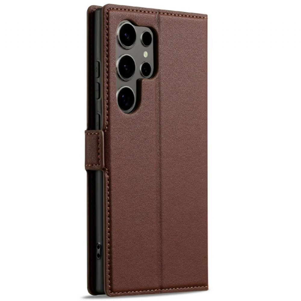 Kožený Kryt Samsung Galaxy S25 Ultra 5g Klasický Lc.imeeke