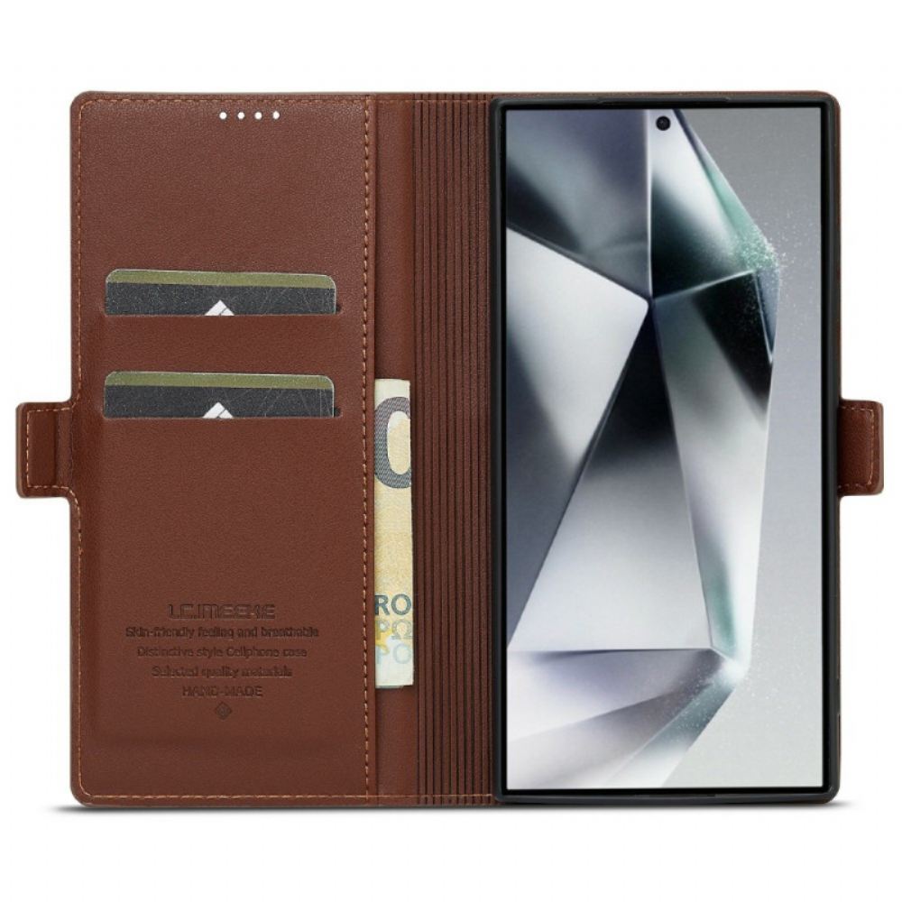 Kožený Kryt Samsung Galaxy S25 Ultra 5g Klasický Lc.imeeke