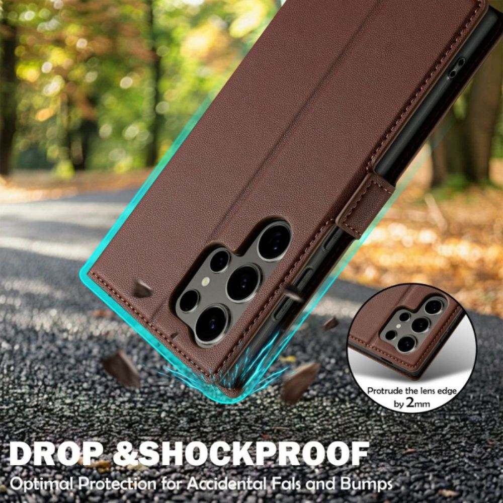 Kožený Kryt Samsung Galaxy S25 Ultra 5g Klasický Lc.imeeke