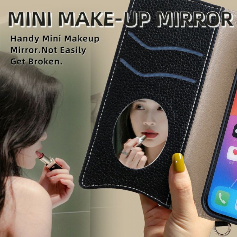 Kožený Kryt Samsung Galaxy S25 Ultra 5g Peněženka A Řetízek