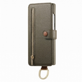 Kožený Kryt Samsung Galaxy S25 Ultra 5g Peněženka S Rfid Ochranou Pouzdrem A Držákem Na Prsteny