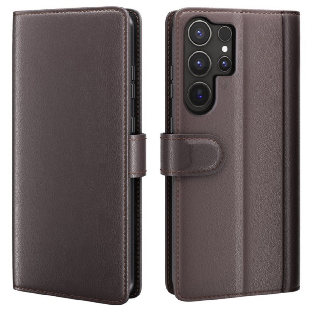 Kožený Kryt Samsung Galaxy S25 Ultra 5g Pravá Kůže