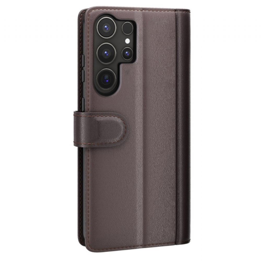 Kožený Kryt Samsung Galaxy S25 Ultra 5g Pravá Kůže