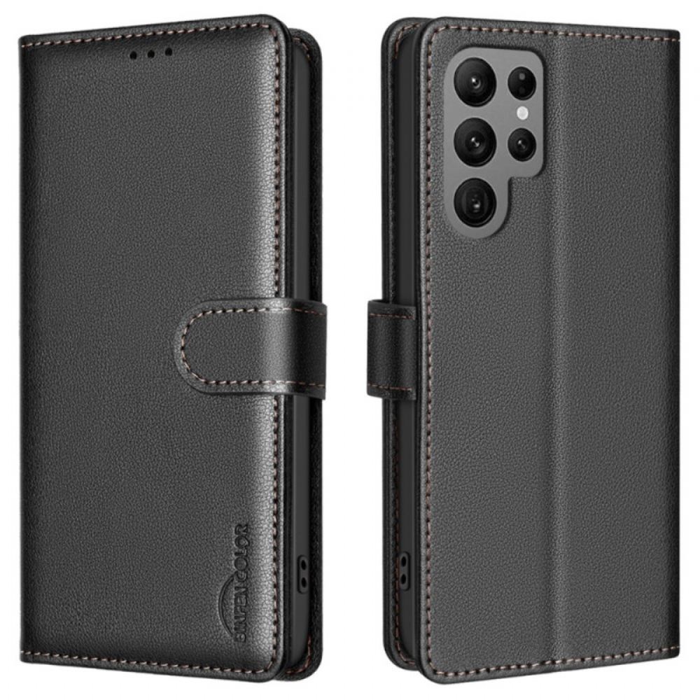 Kožený Kryt Samsung Galaxy S25 Ultra 5g Technologie Binfen Color Rfid