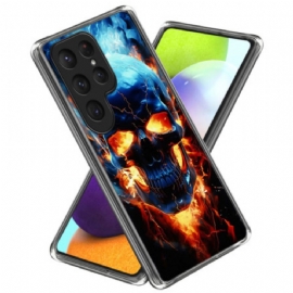 Kryt Na Samsung Galaxy S25 Ultra 5g Hořící Lebka