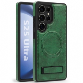 Kryt Na Samsung Galaxy S25 Ultra 5g Kožený Efekt Kompatibilní S Magsafe