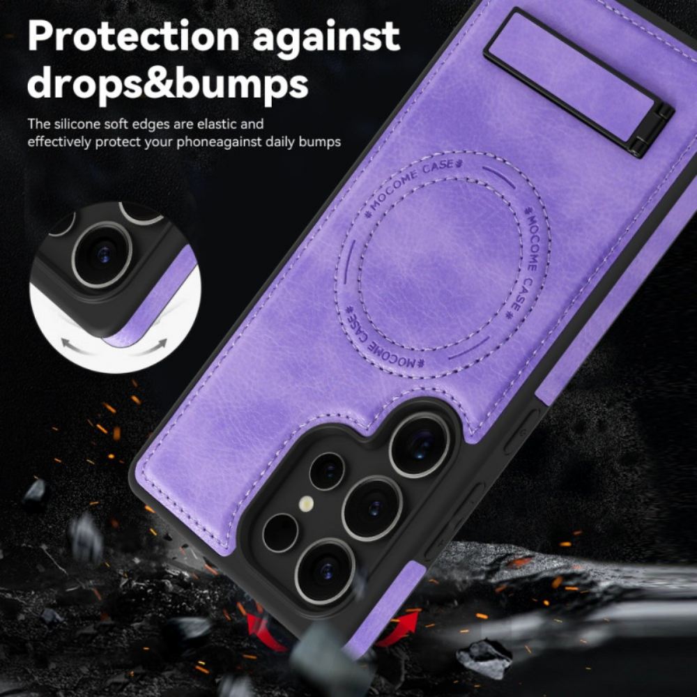 Kryt Na Samsung Galaxy S25 Ultra 5g Kožený Efekt Kompatibilní S Magsafe