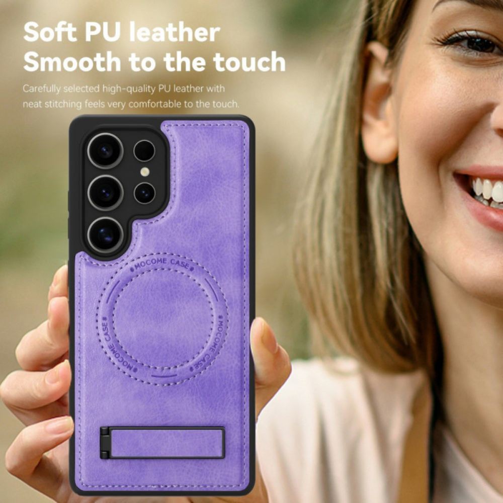 Kryt Na Samsung Galaxy S25 Ultra 5g Kožený Efekt Kompatibilní S Magsafe