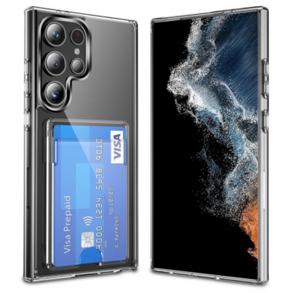 Kryt Na Samsung Galaxy S25 Ultra 5g Průhledný S Držákem Na Karty