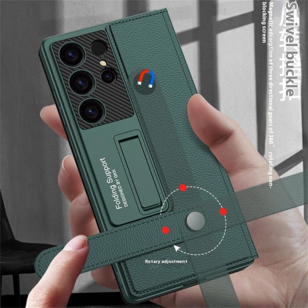 Kryt Na Samsung Galaxy S25 Ultra 5g S Držákem Karet A Stojánkem Gkk