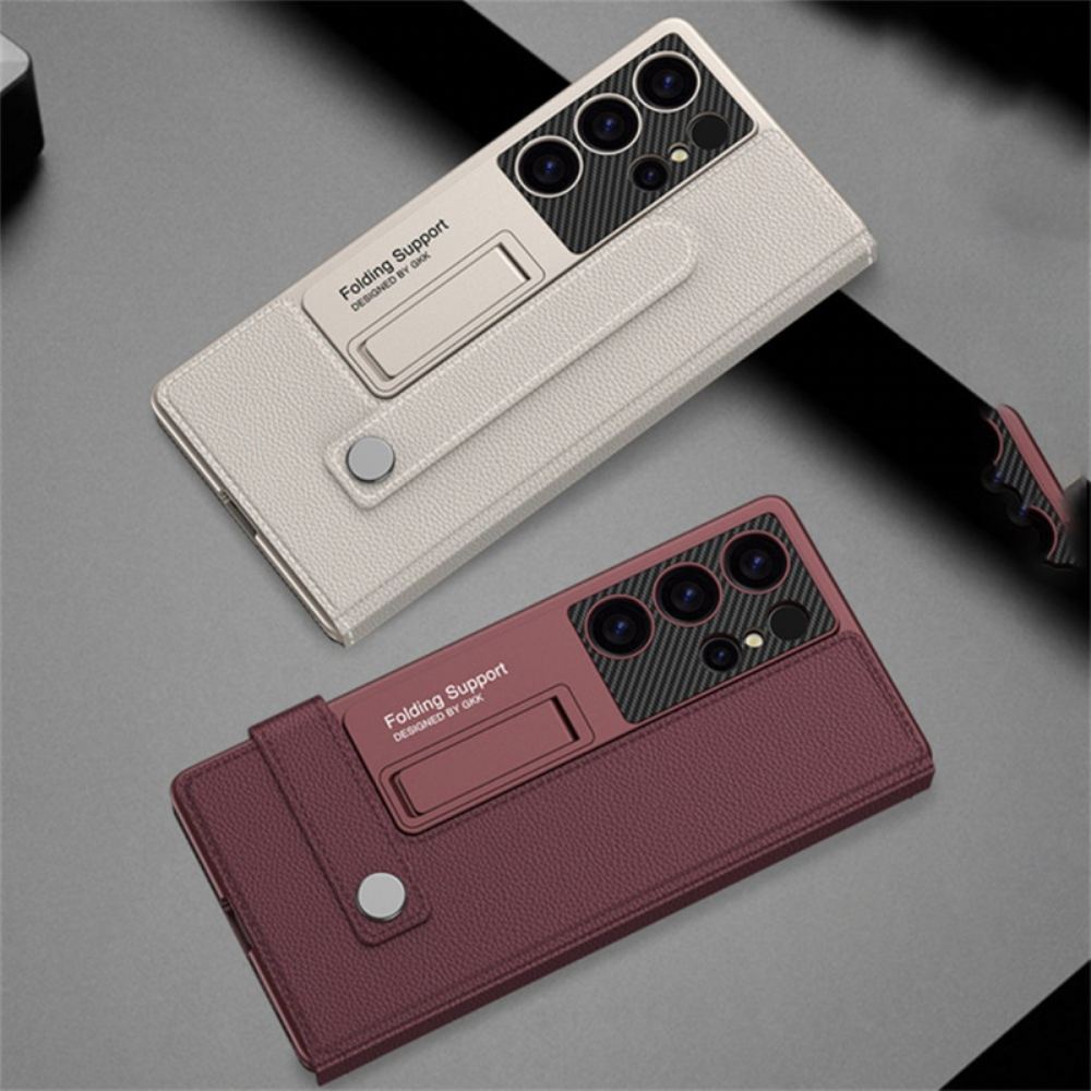 Kryt Na Samsung Galaxy S25 Ultra 5g S Držákem Karet A Stojánkem Gkk