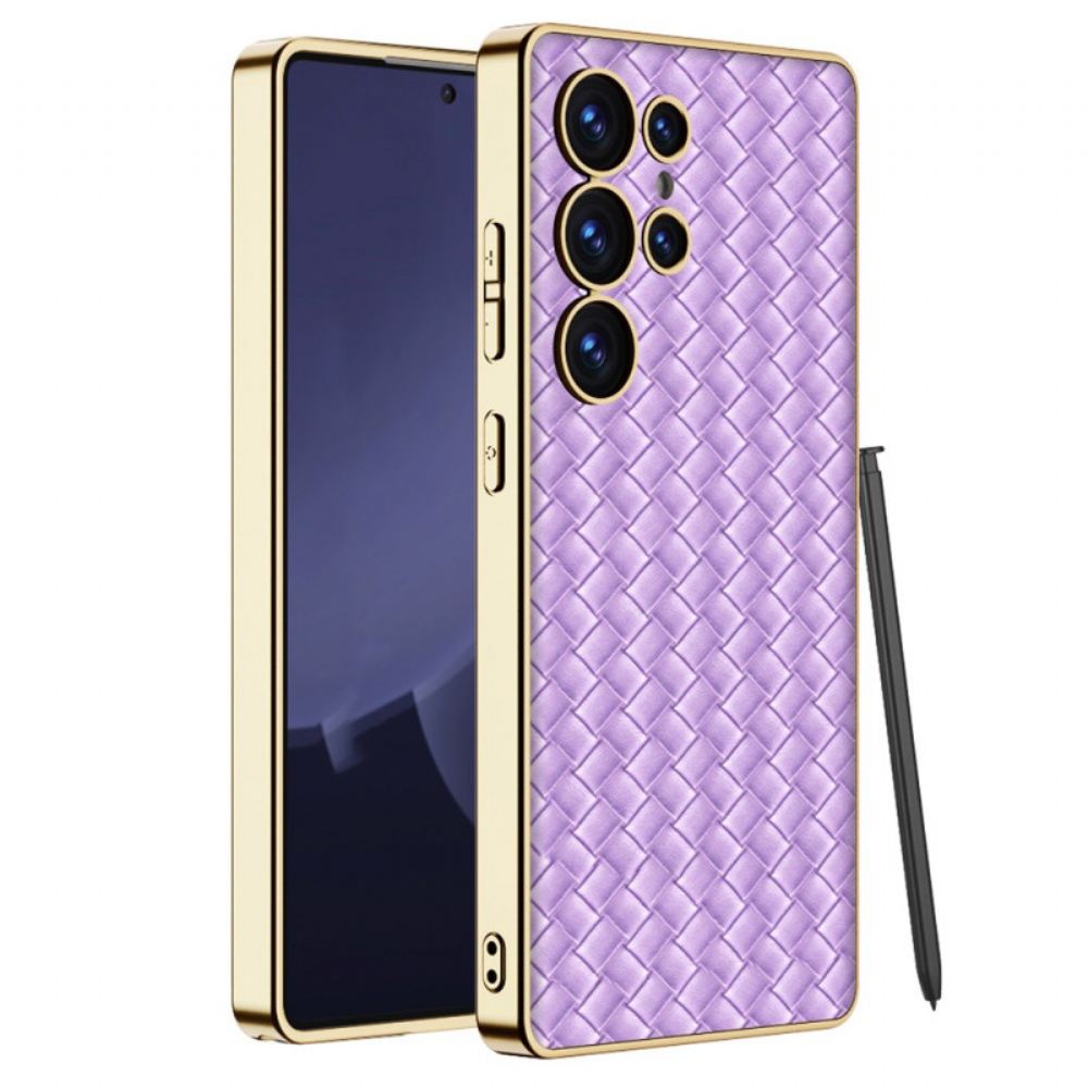 Kryt Na Samsung Galaxy S25 Ultra 5g Tkaná Textura